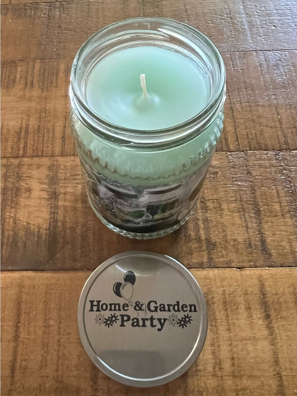 NOS Home & Garden Party Cucumber Melon 1 Wick Jar Candle Made in USA